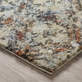 thumbnail image 1 of 5' X 8' Brown Light Blue And Gray Distressed Diamond Area Rug, 1 of 5