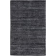 thumbnail image 1 of 5' X 8' Gray And Black Striped Hand Woven Area Rug, 1 of 5