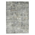 thumbnail image 1 of 5' x 8' Gray and Orange Abstract Power Loom Area Rug, 1 of 3