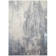 thumbnail image 1 of 5' X 8' Gray Blue And Ivory Abstract Stain Resistant Area Rug, 1 of 8