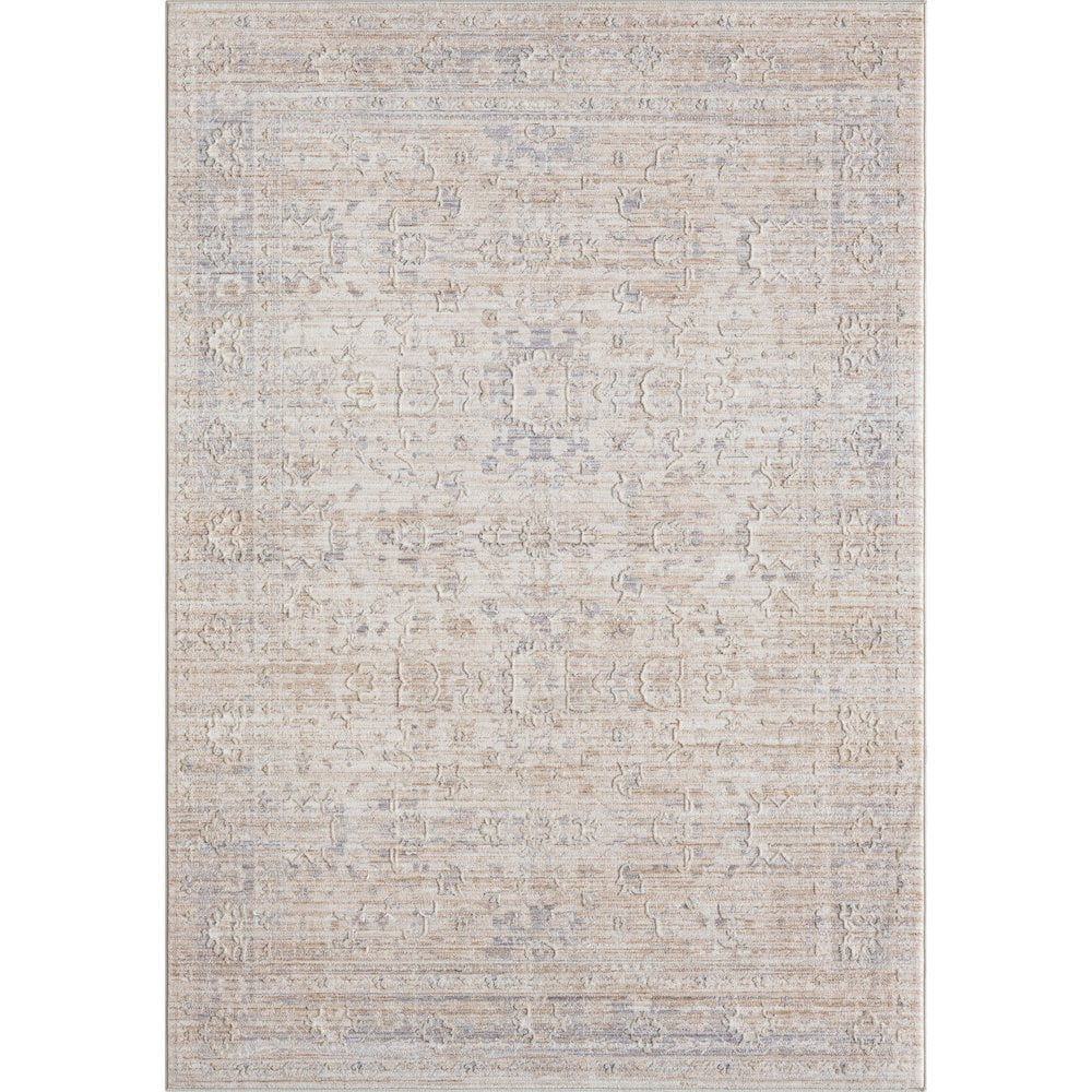 HomeRoots 5' X 8' Gray Botanical Area Rug - Walmart Business Supplies