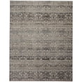 thumbnail image 1 of 5' X 8' Gray Ivory And Tan Abstract Distressed Area Rug With Fringe, 1 of 9