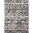 thumbnail image 1 of 5' X 8' Gray Ivory And Taupe Abstract Stain Resistant Area Rug, 1 of 9