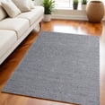 thumbnail image 1 of 5' x 8' Gray Wool Striped Hand Woven Area Rug, 1 of 10