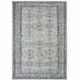 thumbnail image 1 of 5' X 8' Ivory And Blue Oriental Power Loom Stain Resistant Area Rug, 1 of 6