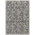 thumbnail image 1 of 5' X 8' Ivory Gray And Taupe Abstract Power Loom Distressed Area Rug With Fringe, 1 of 7