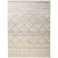 thumbnail image 1 of 5' X 8' Ivory Tan And Gray Geometric Hand Knotted Area Rug, 1 of 5