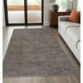 thumbnail image 1 of 5' X 8' Purple Taupe And Gray Wool Hand Woven Distressed Stain Resistant Area Rug, 1 of 9