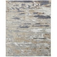 thumbnail image 1 of 5' X 8' Tan Orange And Ivory Abstract Power Loom Distressed Area Rug, 1 of 10