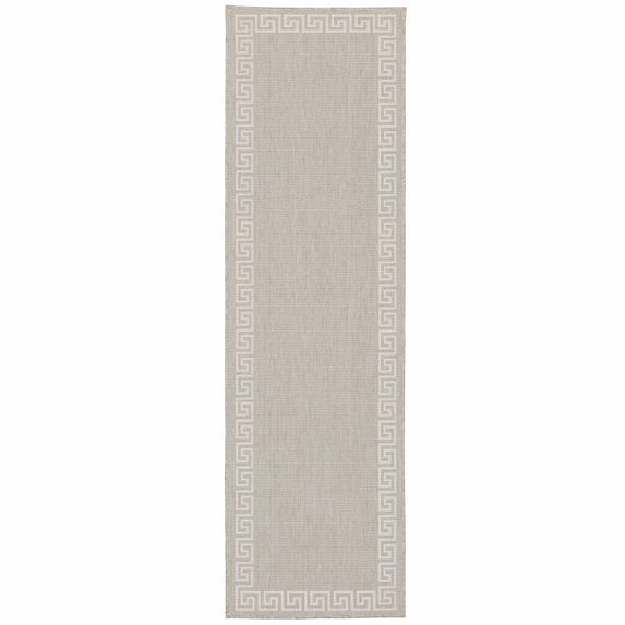 HomeRoots 507789 5 x 7 ft. Gray Stain Resistant Indoor & Outdoor Rectangle Area Rug