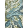 thumbnail image 1 of 5' X 7' Teal Abstract Design Indoor Area Rug, 1 of 4