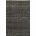 thumbnail image 1 of HomeRoots  5 x 7 ft. Charcoal Gray & Brown Geometric Power Loom Stain Resistant Rectangle Area Rug - Gray - 5 x 7 ft., 1 of 1
