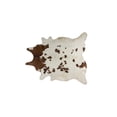 thumbnail image 1 of HomeRoots 544332 5 x 7 ft. Cowhide Hand Knotted Novelty Area Rug, Brown & White, 1 of 11