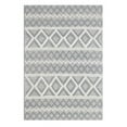 thumbnail image 1 of HomeRoots  5 x 7 ft. Diamonds Boho Chic Area Rug - Grey & Ivory, 1 of 1