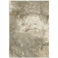 thumbnail image 1 of HomeRoots  5 x 7 ft. Gray Beige & Ivory Abstract Power Loom Stain Resistant Rectangle Area Rug - Gray Beige and Ivory - 5 x 7 ft., 1 of 1
