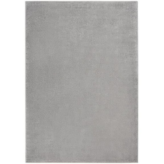 HomeRoots  5 x 7 ft. Silver Gray Non Skid Indoor & Outdoor Rectangle Area Rug - Gray - 5 x 7 ft.
