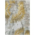 thumbnail image 1 of HomeRoots 586349 5 x 8 ft. Abstract Washable Indoor & Outdoor Rectangle Area Rug, Gold, Beige & Ivory, 1 of 1