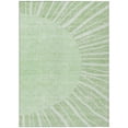 thumbnail image 1 of HomeRoots 580803 5 x 8 ft. Abstract Washable Indoor & Outdoor Rectangle Area Rug, Green & Mint Green, 1 of 1