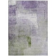 thumbnail image 1 of HomeRoots 586943 5 x 8 ft. Abstract Washable Indoor & Outdoor Rectangle Area Rug, Purple, Lavender & Green, 1 of 1