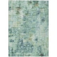 thumbnail image 1 of HomeRoots 587855 5 x 8 ft. Abstract Washable Indoor & Outdoor Rectangle Area Rug, Teal Blue, Green & Ivory, 1 of 1