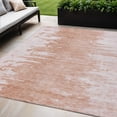 thumbnail image 1 of HomeRoots 582453 5 x 8 ft. Abstract Washable Indoor & Outdoor Rectangle Area Rug, Terra Cotta, Salmon & Copper, 1 of 5