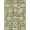 thumbnail image 1 of HomeRoots 605182 5 x 8 ft. Artichoke Green, Ivory & Tan Floral Washable Indoor & Outdoor Traditional Rectangle Area Rug, 1 of 1