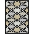 thumbnail image 1 of HomeRoots 591994 5 x 8 ft. Black, Gray & Ivory Trellis Washable Indoor & Outdoor Rectangle Area Rug, 1 of 1