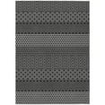 thumbnail image 1 of HomeRoots 612239 5 x 8 ft. Black & Ivory Chevron Washable Indoor & Outdoor Rectangle Area Rug, 1 of 1