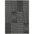 thumbnail image 1 of HomeRoots 596903 5 x 8 ft. Black & Ivory Geometric Washable Indoor & Outdoor Rectangle Area Rug, 1 of 1