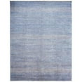 thumbnail image 1 of HomeRoots 513884 5 x 8 ft. Blue & Silver Wool Striped Hand Knotted Rectangle Area Rug, 1 of 5