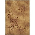 thumbnail image 1 of HomeRoots  5 x 8 ft. Brown Floral Power Loom Rectangle Area Rug - Brown - 5 x 8 ft., 1 of 1