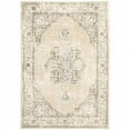 thumbnail image 1 of HomeRoots  5 x 8 ft. Center Jewel Rectangle Area Rug - Beige & Ivory, 1 of 1