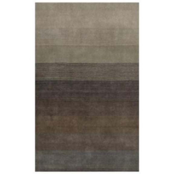 5 X 8 Expresso And Brown Ombre Hand Loomed Area Rug