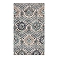 thumbnail image 1 of HomeRoots  5 x 8 ft. Floral Stain Resistant Rectangle Area Rug - Ivory - Blue & Gray, 1 of 1