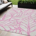 thumbnail image 1 of 5' X 8' Pink And Beige Floral Washable Indoor Outdoor Area Rug, 1 of 5