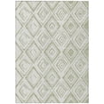 thumbnail image 1 of HomeRoots 583961 5 x 8 ft. Geometric Washable Indoor & Outdoor Rectangle Area Rug, Artichoke Green & Ivory, 1 of 1
