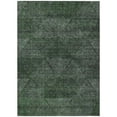 thumbnail image 1 of HomeRoots 586523 5 x 8 ft. Geometric Washable Indoor & Outdoor Rectangle Area Rug, Fern Green & Emerald, 1 of 1
