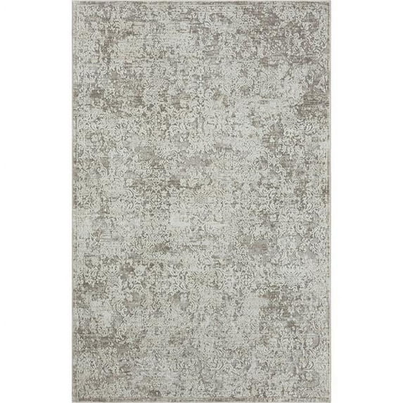HomeRoots 5 x 8 ft. Gray Abstract Distressed Rectangle Area Rug - Gray - 5 x 8 ft.