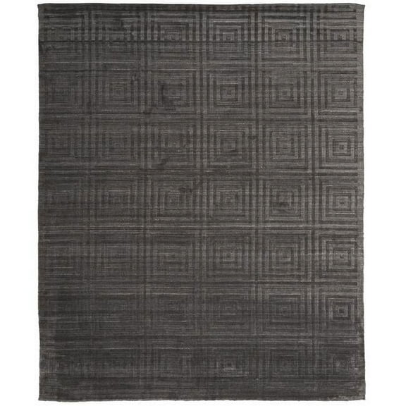 HomeRoots  5 x 8 ft. Gray Geometric Hand Woven Rectangle Area Rug - Gray - 5 x 8 ft.