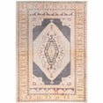 thumbnail image 1 of HomeRoots  5 x 8 ft. Gray & Gold Oriental Power Loom Stain Resistant Rectangle Area Rug - Gray and Gold - 5 x 8 ft., 1 of 1