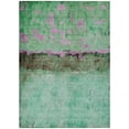 thumbnail image 1 of HomeRoots 618608 5 x 8 ft. Green & Pink Abstract Washable Indoor & Outdoor Rectangle Area Rug, 1 of 1