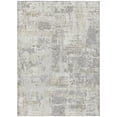 thumbnail image 1 of HomeRoots 597975 5 x 8 ft. Ivory & Gray Abstract Washable Indoor & Outdoor Rectangle Area Rug, 1 of 1