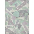 thumbnail image 1 of HomeRoots 617939 5 x 8 ft. Lilac Lavender, Mint Green & Ivory Geometric Washable Indoor & Outdoor Rectangle Area Rug, 1 of 1