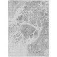 thumbnail image 1 of HomeRoots 581504 5 x 8 ft. Nautical Washable Indoor & Outdoor Rectangle Area Rug, Gray, Silver & Ivory, 1 of 1