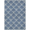 thumbnail image 1 of HomeRoots 594726 5 x 8 ft. Navy Blue, Gray & Ivory Geometric Washable Indoor & Outdoor Rectangle Area Rug, 1 of 1