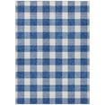 thumbnail image 1 of HomeRoots 595410 5 x 8 ft. Navy Blue & Gray Plaid Washable Indoor & Outdoor Rectangle Area Rug, 1 of 1