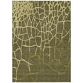 thumbnail image 1 of HomeRoots 601153 5 x 8 ft. Olive Green & Dark Green Abstract Washable Indoor & Outdoor Rectangle Area Rug, 1 of 1