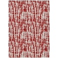 thumbnail image 1 of HomeRoots 602516 5 x 8 ft. Red & Ivory Abstract Washable Indoor & Outdoor Rectangle Area Rug, 1 of 1