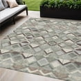 thumbnail image 1 of HomeRoots 608994 5 x 8 ft. Sage & Off White Geometric Washable Indoor & Outdoor Rectangle Area Rug, 1 of 1