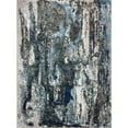 thumbnail image 1 of HomeRoots  5 x 8 ft. Shades of Abstract Marble Area Rug - Blue - Gray & White, 1 of 1